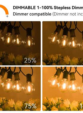 G40 LED 36 m outdoor string light with 64 plastic bulbs Atta