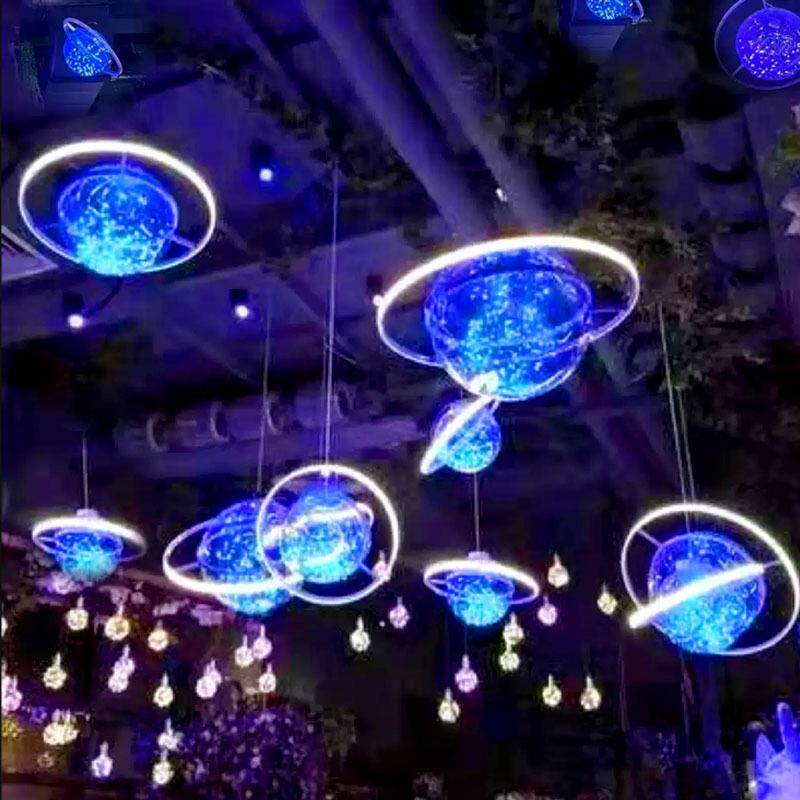 户外地球仪星空球月球灯亮化装饰灯吊灯酒吧餐厅氛围灯LED景观灯