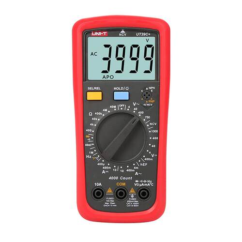 优利德UT39A+ UT39C+三位半数字万用表数显多用表