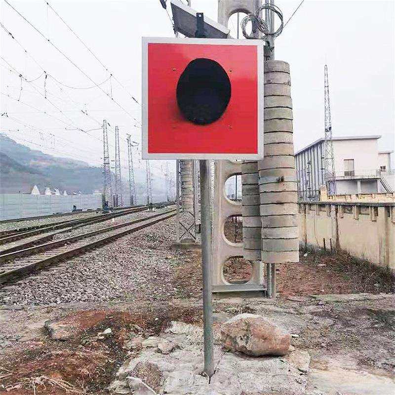 轨道太阳能车档表示器铁路太阳能土挡灯车档灯信号警示灯