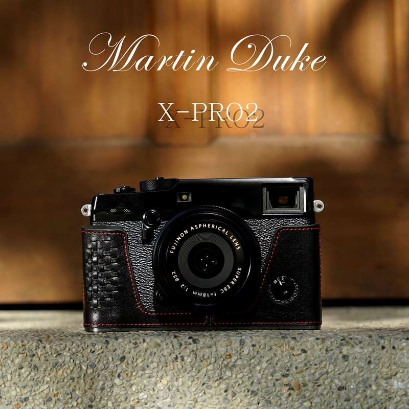 Martin Duke意大利牛皮富士xpro2皮套X-PRO2真皮相機(jī)包手柄保護(hù)套