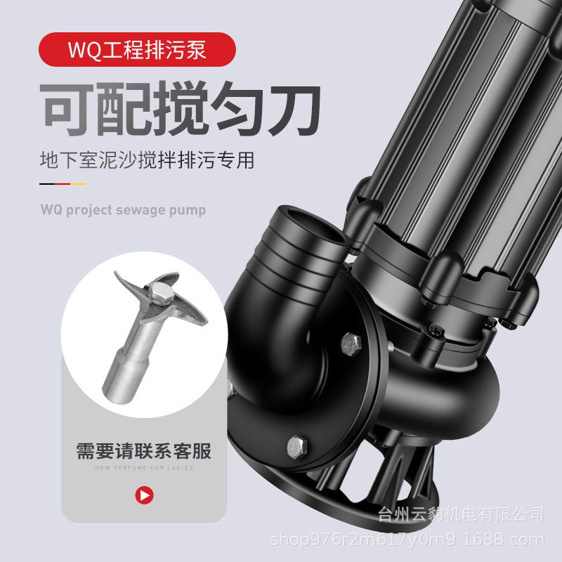 兰家Q农用三相工池程地W排污潜水泵抽化粪法高扬程RWHV抽水机