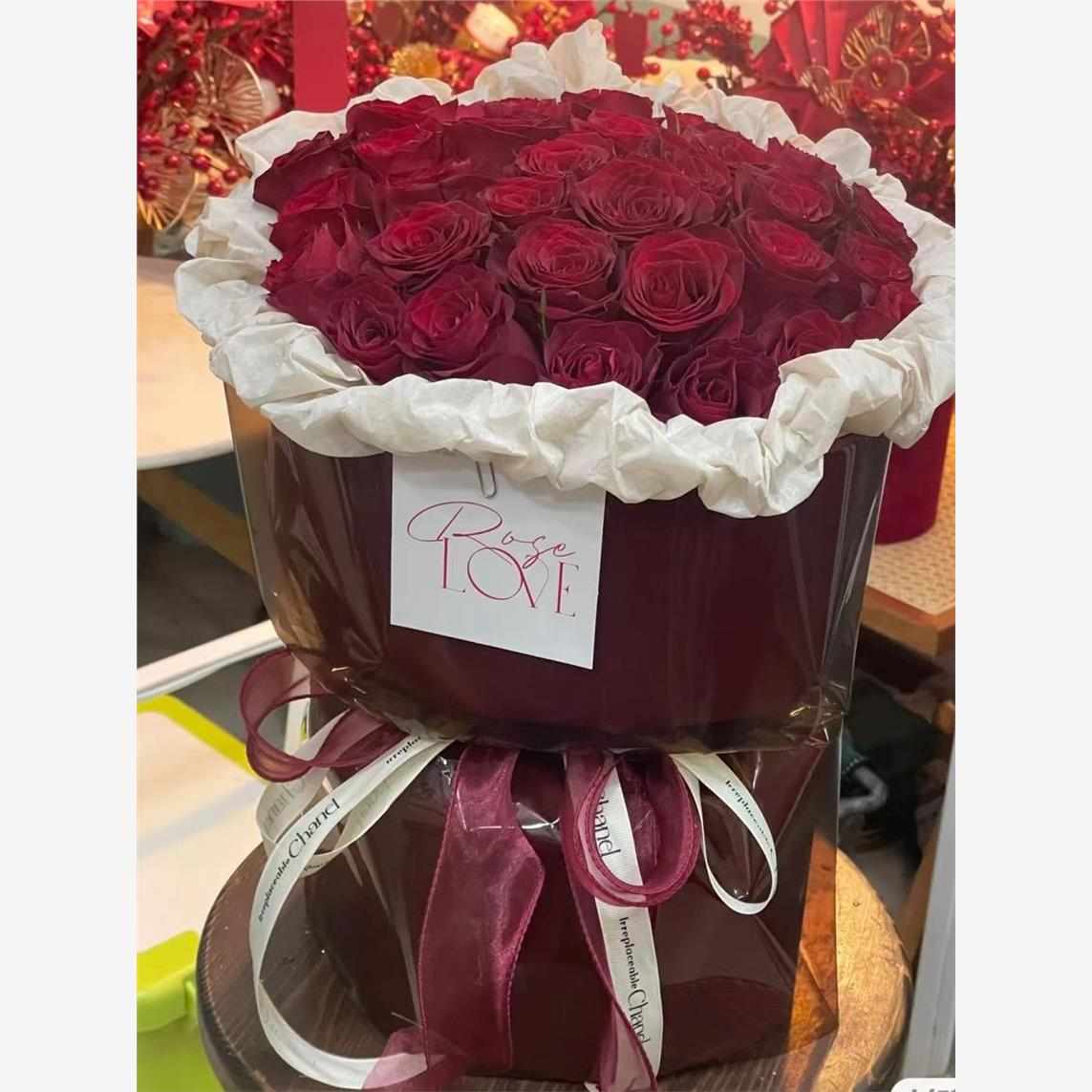 永生花订婚花束成品玫瑰花束摆件仿真花香皂花送女友求婚领证拍照