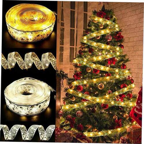 LED Christmas decoration tree ribbon light string 装饰灯串