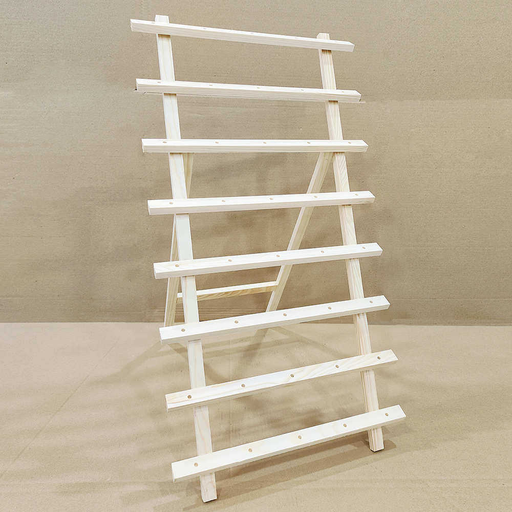 40轴线架diy实木线轴皮具手缝皮革线圆蜡线收纳线架可折叠架子