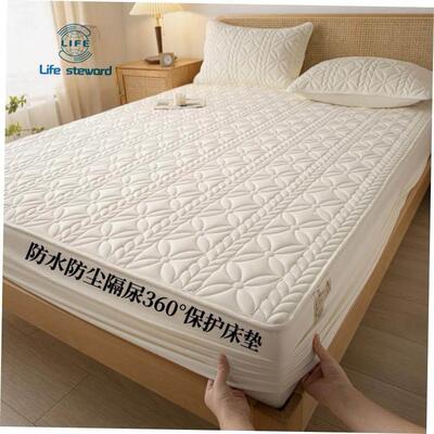夹棉床笠加棉大豆纤维床垫保护套罩Fitted Sheet Mattress Covers