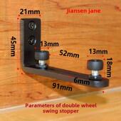 采购产品谷仓门滑动门摆动止动器 两轮摆动止动 单轮摆动止动器