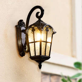 别墅户外壁灯新中式楼梯过道庭院外墙室内阳台复古户外灯防水