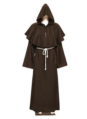 Halloween costume Medieval monk costume wizard priest costum