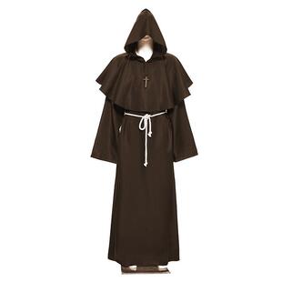 priest Halloween costum wizard monk costume Medieval