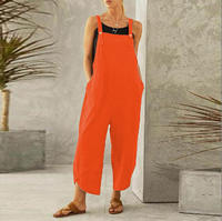 Womens Casual Cotton Adjustable Summer Bib Overalls thumbnail 6