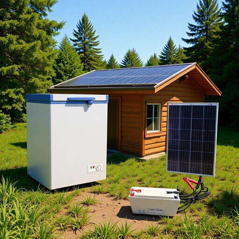 新款太阳能冰柜108L直流冰柜太阳能冰柜冷柜12V24V冰