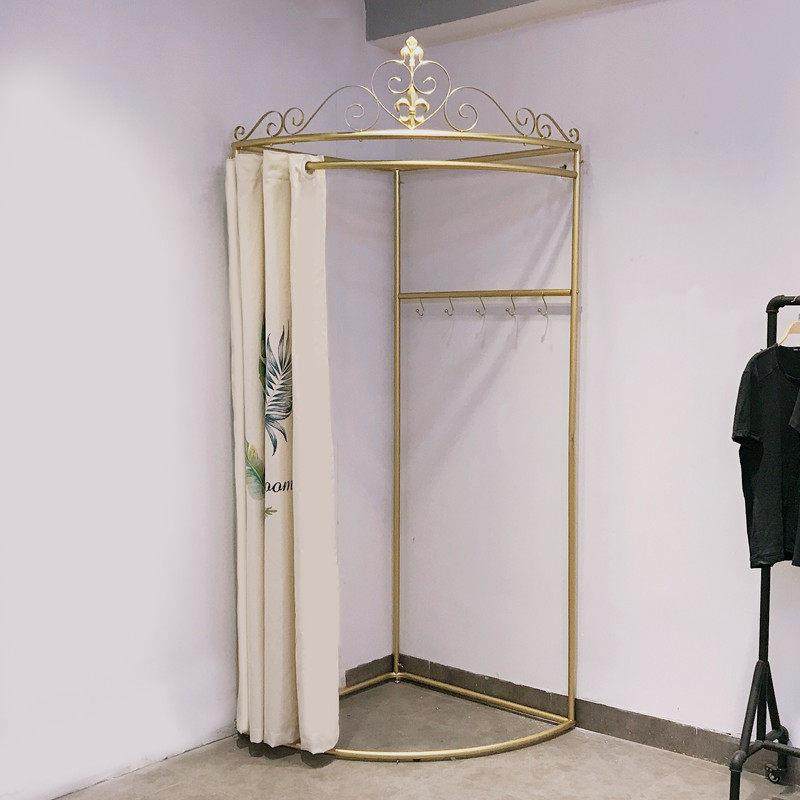 铁艺服装店墙角试衣间 简易拆卸试衣间 棉麻帆布印刷DIY 更衣室,商业/办公家具,服装展示架,淘宝优惠券,粉丝福利购,淘宝优惠卷
