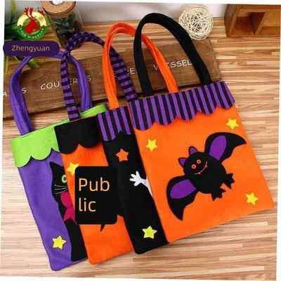Halloween decorations Pumpkin non-woven candy bag tote bag