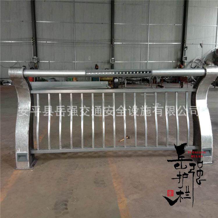 供应水闸人行道灯光造型道路扶手钢管护栏造型灯箱不锈钢灯光桥梁