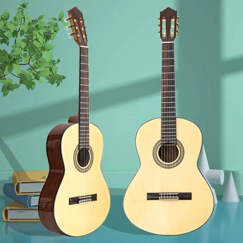 单36寸桃古典吉他39寸初学a入云门面guitr琴乐器古典木吉他8888