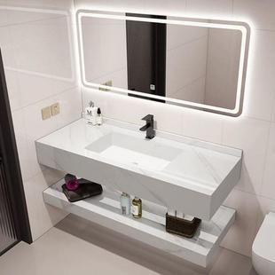 岩无缝拼浴接陶瓷一体室柜简约池组合509洗板漱洗手台洗脸卫生间