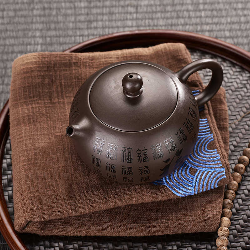 紫砂壶 厂家直供大容量泡茶壶 原矿紫砂茶具手工侧把壶