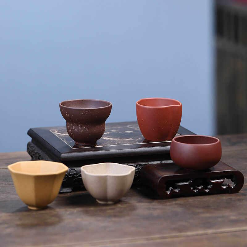 壶途站宜兴紫砂杯手工主人杯五福呈祥品茗杯小口杯套壶配壶小杯