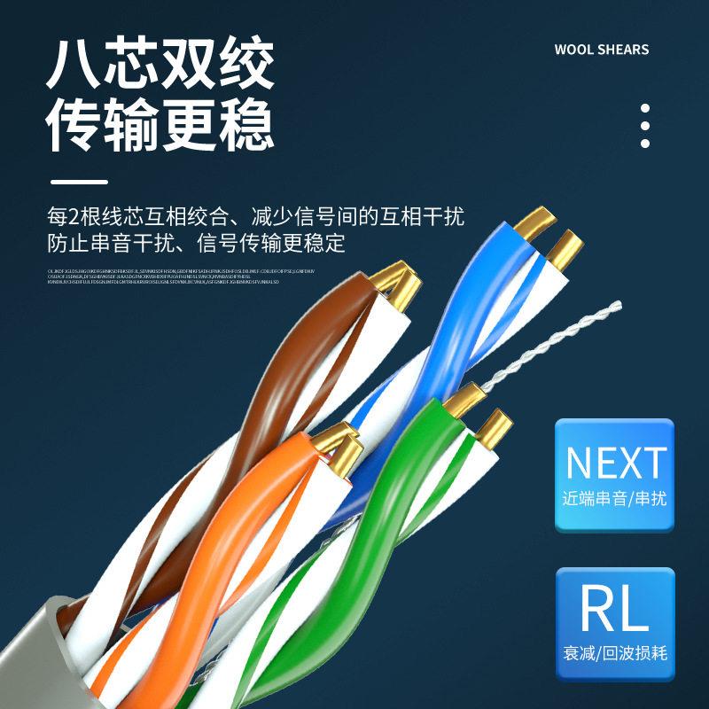 新款直销室外阻水超六类网线8芯0.58无氧铜网络线带电源POE电脑监