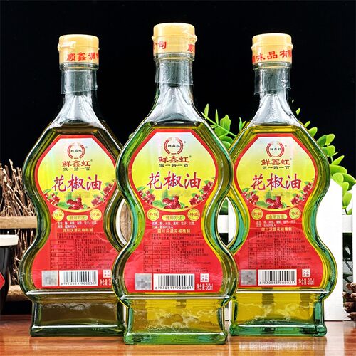 鲜鑫虹花椒油360ml*3瓶汉源花椒油特麻香麻椒油米线专用家用麻油