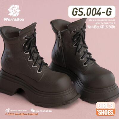 现货 Worldbox GS004 1/6 女款厚底马丁靴三款女兵人散件多色可选