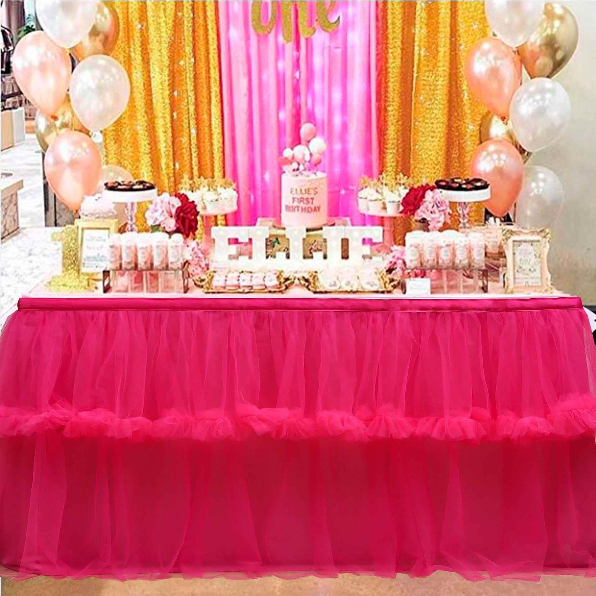 Christmas Halloween tulle skirt table skirt wedding