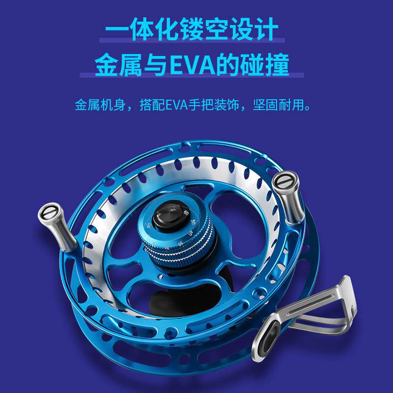 新款直销手拨轮前打竿专用全金属前打轮泄力八卦轮有声渔轮风火轮