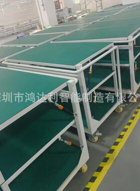 现货防静电小推车车间维修检验桌移动气动实验装配台升降工作台