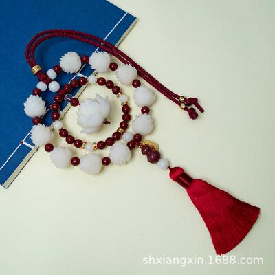 桃木汽车挂件平安挂饰车内饰品车载装饰品小佛莲台手工复古