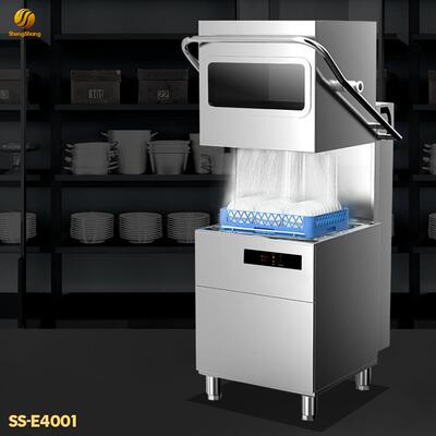 SS-E4001透视商用揭盖洗碗机全自动大型餐饮饭店食堂餐厅节能