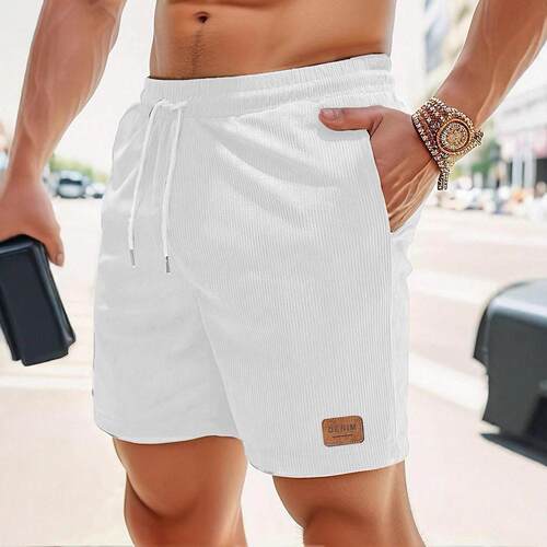 2-Pack Men’s Summer Loose Straight-Leg Casual Shorts with