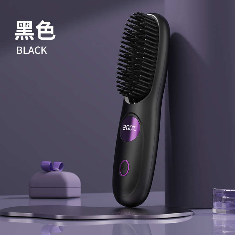 宠物梳负离子加热直卷三档调节两用宠物梳子无线电梳子便携蓬松