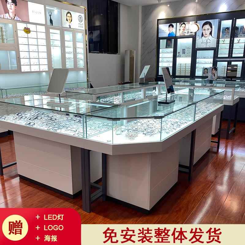 眼镜作展台眼镜柜眼柜镜店柜台实木眼镜货眼镜柜01示架眼镜展柜制