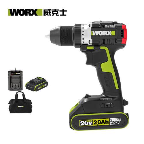 威克士WU182无刷锂电电钻WU182X充电式电转电动手钻充电式螺丝刀