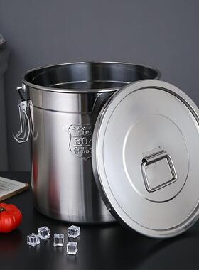 304加厚不锈钢密封桶酒桶家用带盖发酵桶米桶油桶饭桶牛奶桶格坤