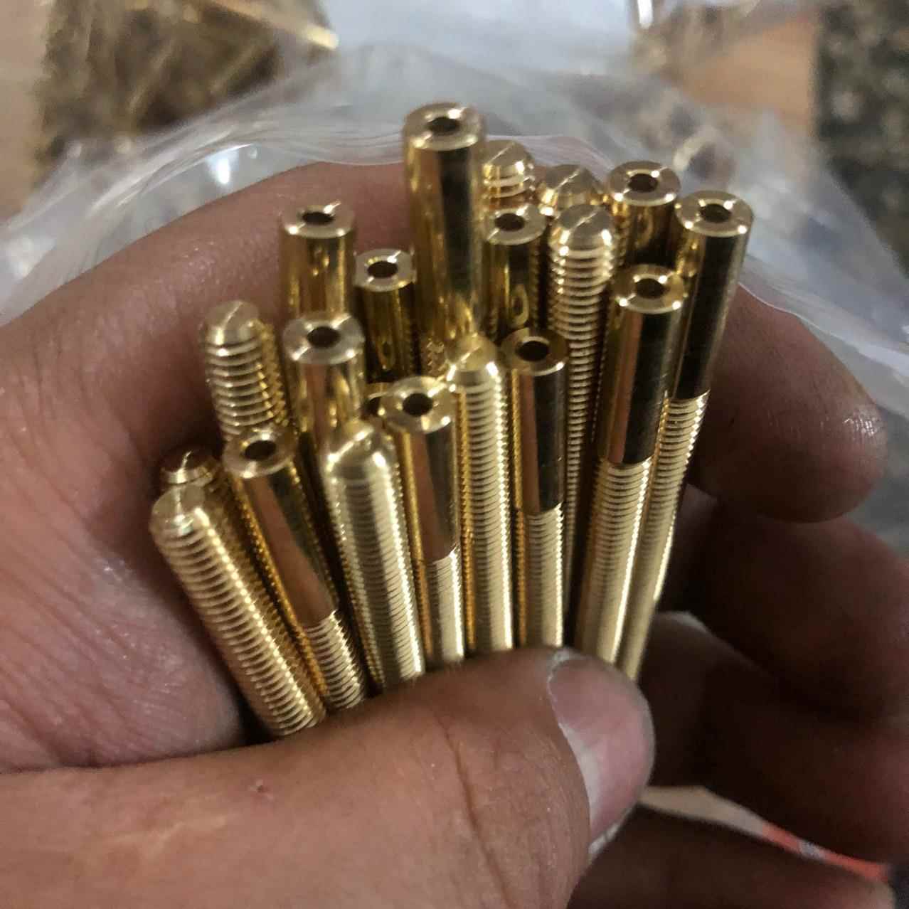 黄铜紫铜不锈钢加工件走芯机铆钉螺帽攻牙打孔铣床激光