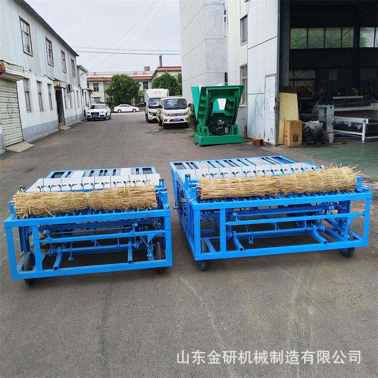 电动稻草芦苇加工草帘子机农作物大棚草毡子机畜牧养殖保温草席机