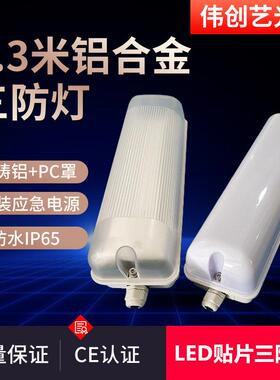 工厂0.米压铸铝三防灯IP65PC磨砂乳白罩防水led小三防灯厂家