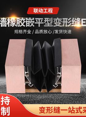 外墙橡胶嵌平型变形缝ER2外墙变形缝橡胶嵌平型铝合金建筑伸缩缝
