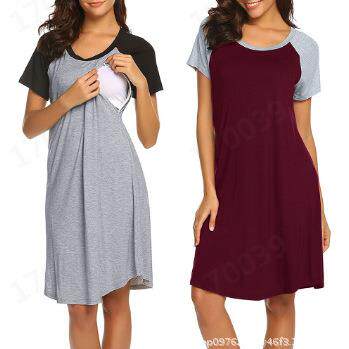 Wearing a short sleeved open cut color blocked dress and