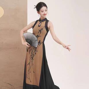 新款古典舞中国舞新中式身韵旗袍阔腿裤民族风舞蹈练功服演出服