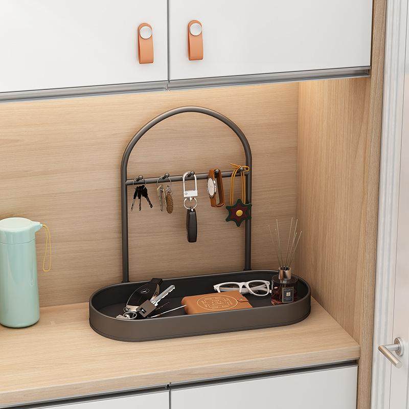 挂钥匙收纳摆件入户玄关置物架鞋柜上香水饰品杂物摆盘桌面收纳盒,收纳整理,钥匙收纳盒,淘宝优惠券,粉丝福利购,淘宝优惠卷