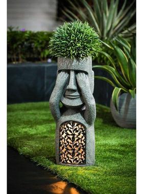 跨境新款亚马逊复活节花盆摆件