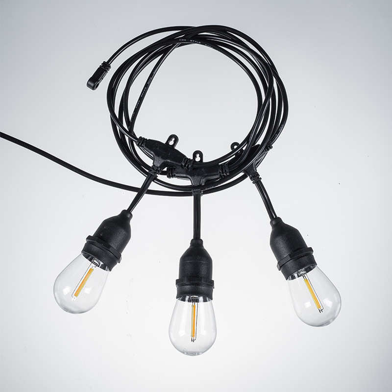 现货太阳能led灯泡户外防水S14串灯庭院圣诞节日装饰灯串