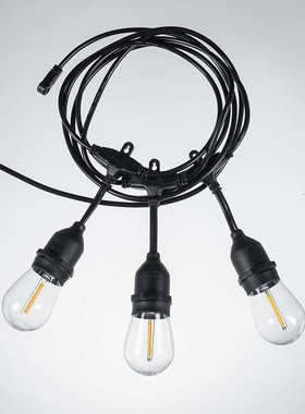 现货太阳能led灯泡户外防水S14串灯庭院圣诞节日装饰灯串