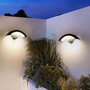 LED户外防水阳台露台大门入户门前感应灯温室围墙柱子创意壁灯