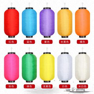新年元旦五彩色韩式灯笼定做景点装饰 定制红黄 粉橙彩色椭圆形式