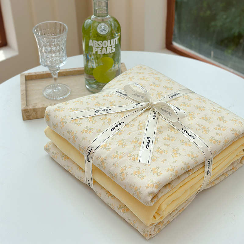 a类母婴级双层纱全棉四件套纱布棉棉纱纯新款床上床单被套四季