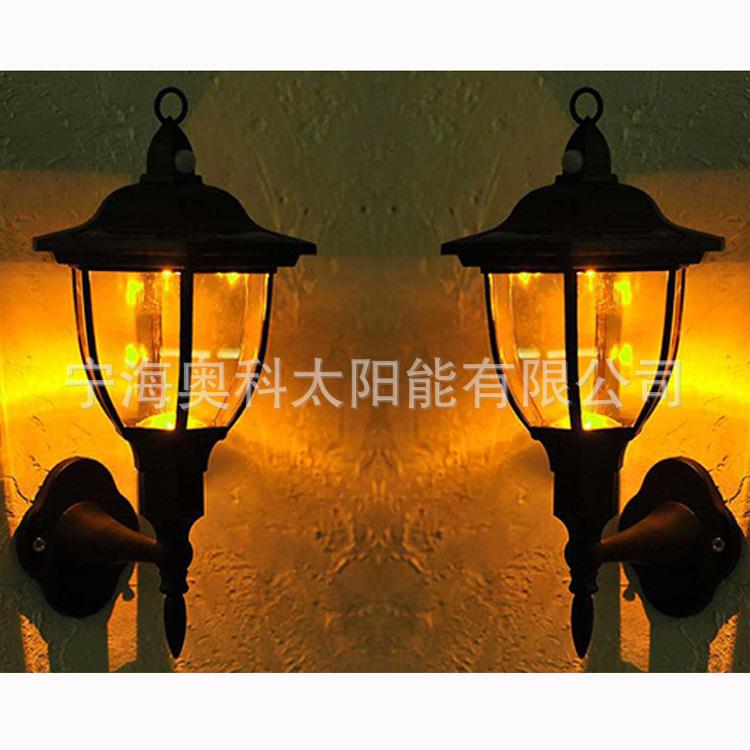 太阳能感应壁灯AK-5029 LED六角壁灯 红外线人体感应壁灯